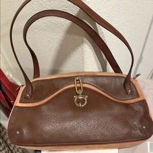Ferragamo Brown Leather Women's Bag